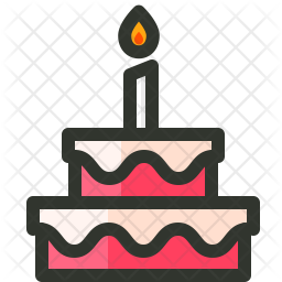 256x256 Birthday Icon Of Colored Outline Style