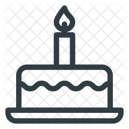 256x256 Birthday Icon Of Line Style