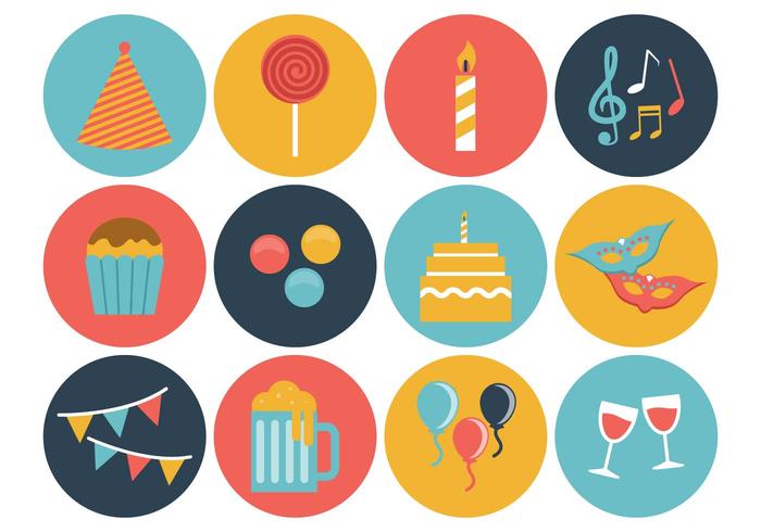 700x490 Birthday Icons Free Vector Art
