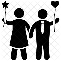 256x256 Birthday Celebration Icon Of Glyph Style