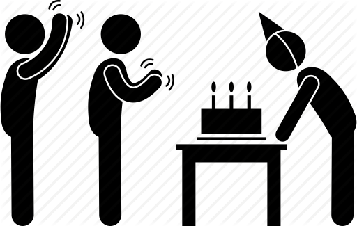 512x325 Birthday, Cake, Celebration, Clapping, Party, Wishing Icon