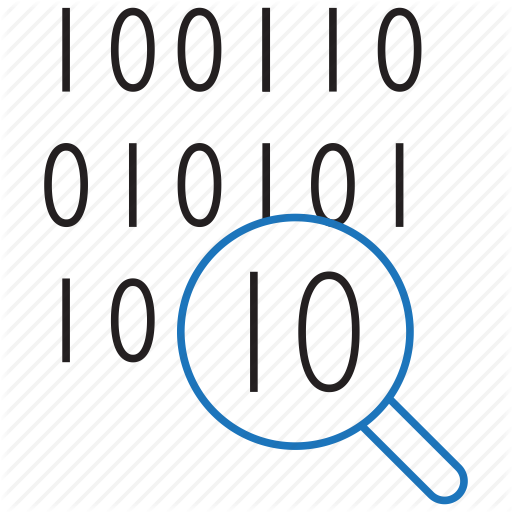 512x512 Bit, Byte, Code, Data, Search Icon