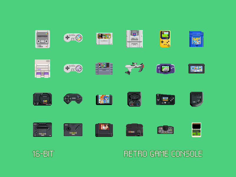 800x600 Bit Retro Game Console