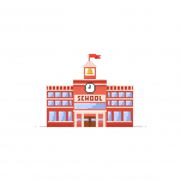 626x626 Pixel School Icon Vector Premium Download