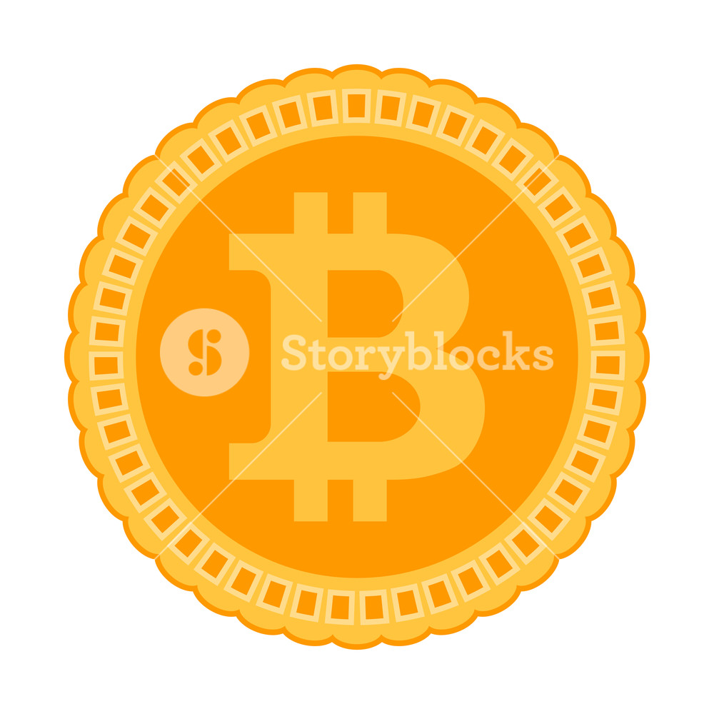 1000x1000 Bitcon Crypto Coin Vector Illustration Of Bitcoin, Bit