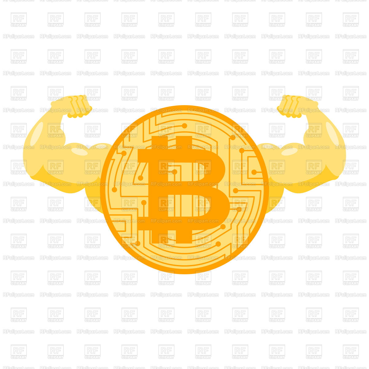 1200x1200 Strong Bitcon Vector Image Of Icons And Emblems Maryvalery