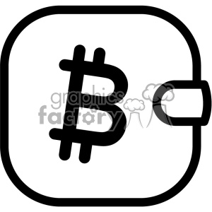 300x300 Bitcoin Cryptocurrency Wallet Icon Clipart Royalty Free Gif