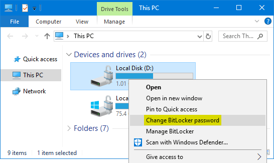 546x325 How To Change Bitlocker Password In Windows Password