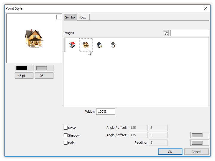 720x540 Style Bitmap Symbols