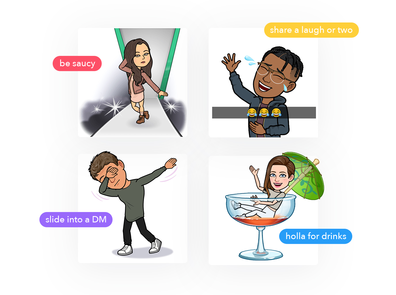 1376x1024 Tinder Tests Bitmoji Integration Using The Recently Launched Snap