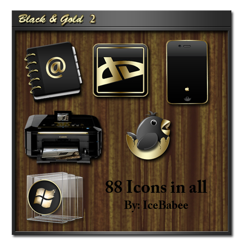 500x500 Black And Gold