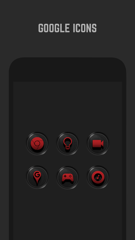450x800 Black And Red Icon Pack Download Apk For Android