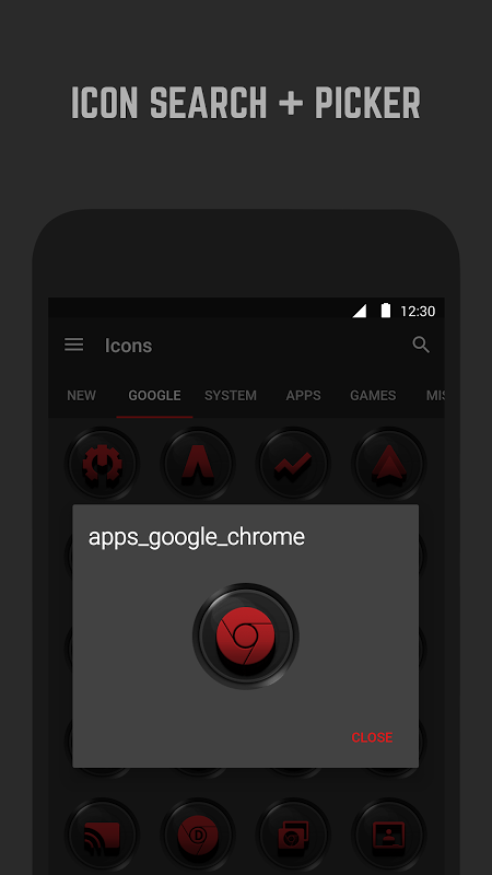 450x800 Black And Red Icon Pack Apks Android Apk