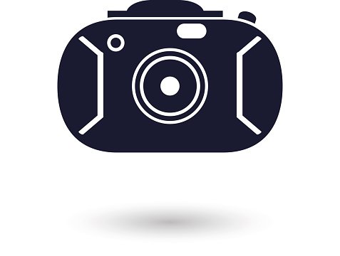 477x360 Black And White Camera Icon Premium Clipart