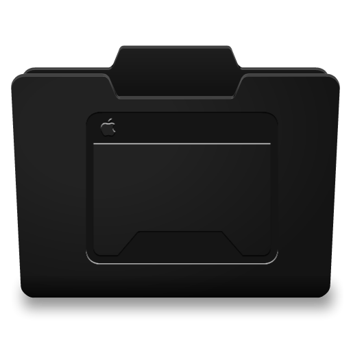 512x512 Black Desktop Icon