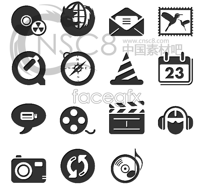 700x640 Black And White Desktop Icons Over Millions Vectors, Stock