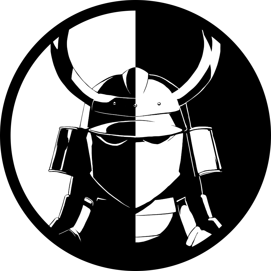 1024x1024 Black And White Bushido Game