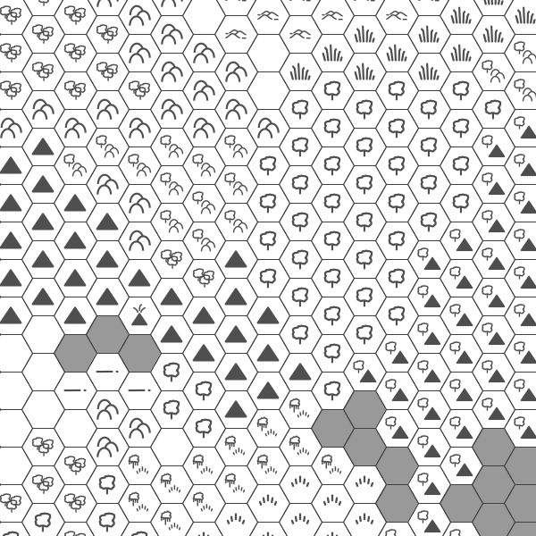 600x600 Black White Classic Hexographer