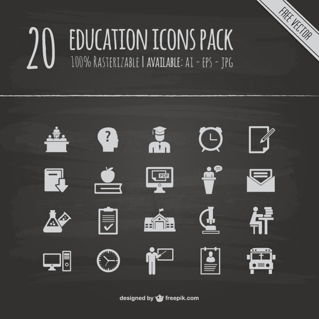 Education Icons Pack Vector Free Download 626x626 Education Icons Pack Vector Free Download