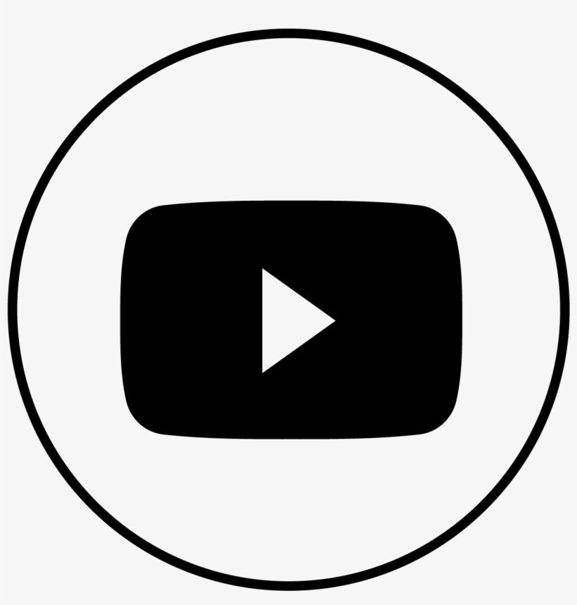 Black And White Youtube Icon At Vectorified Collection Of Black 