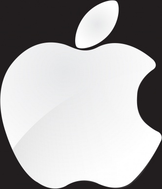 332x386 Apple Icon Background Closeup Black White Flat Sketch Free Vector