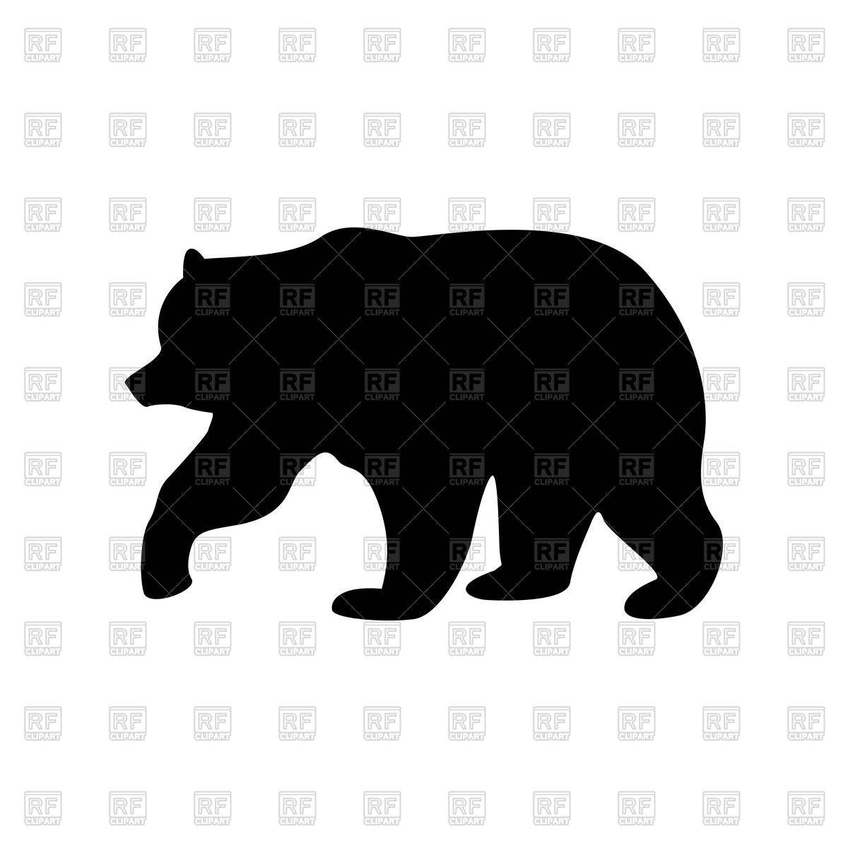 1200x1200 Bear Black Color Icon Vector Image Of Science Education