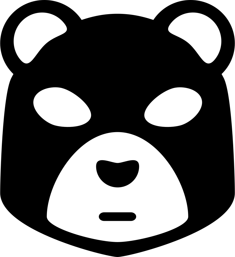 896x980 Black Bear Png Icon Free Download