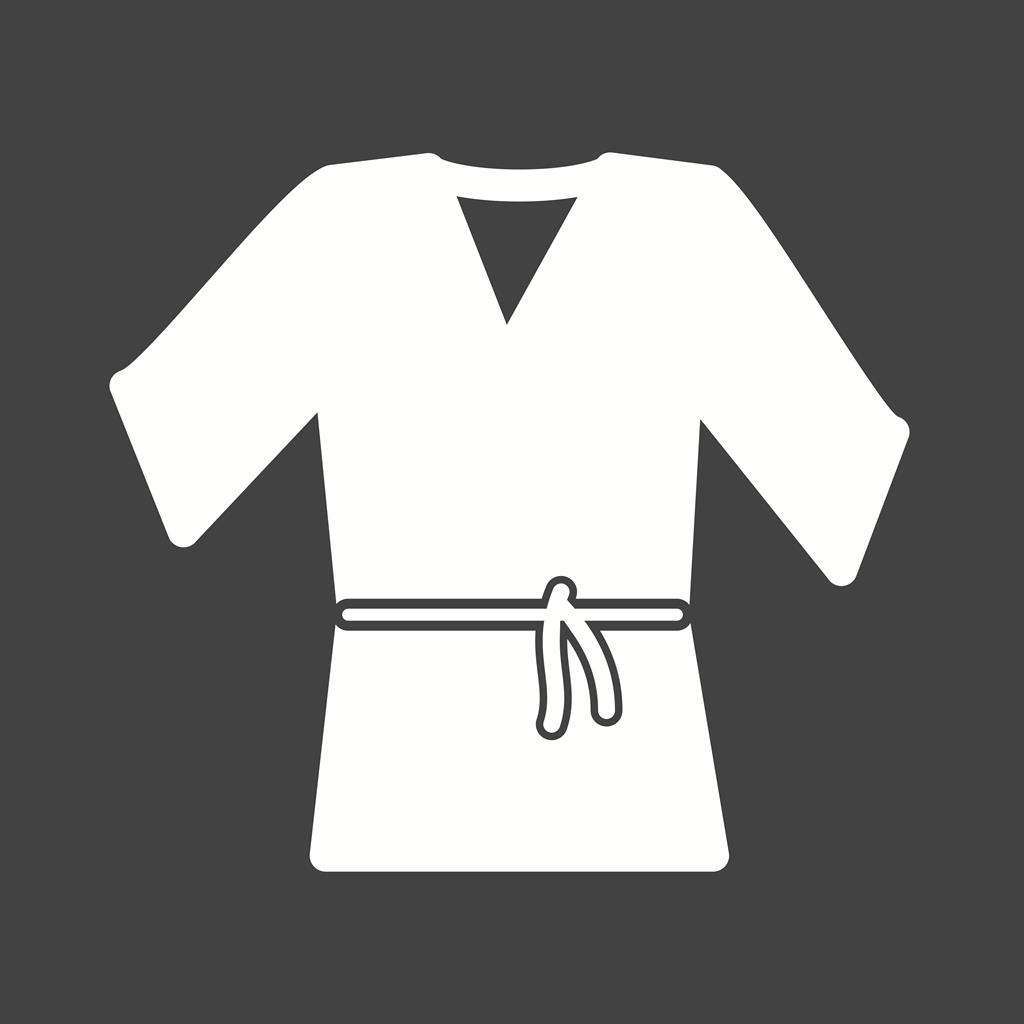1024x1024 Karate Robe Glyph Inverted Icon