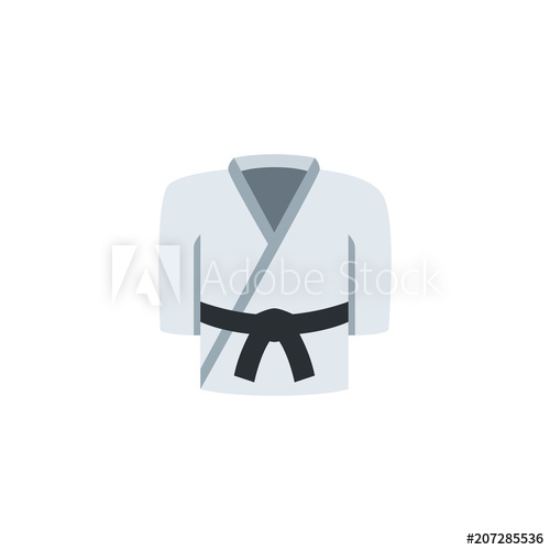 500x500 Martial Judo, Wrestling, Uniform, Form With Black Belt Fighting