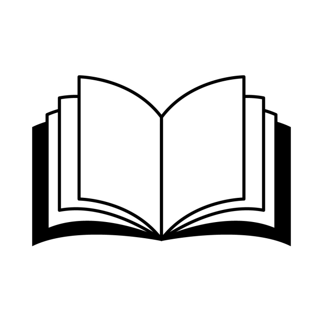 640x640 Book Icon, Black, Diary, Shape Png And Vector With Transparent