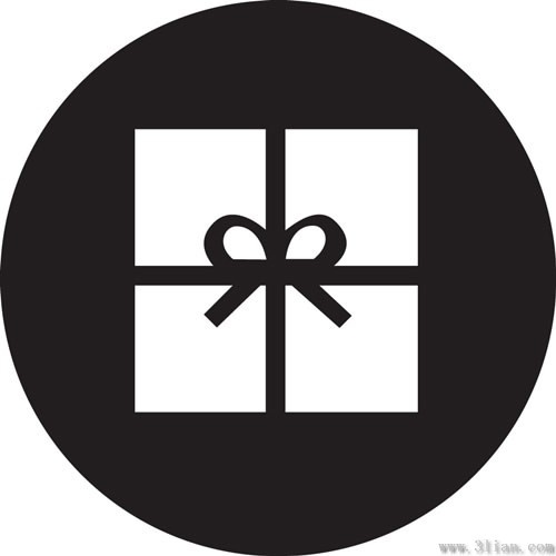 Vector Black Background Gift Box Icon Free Vector In Adobe 500x500 Vector Black Background Gift Box Icon Free Vector In Adobe