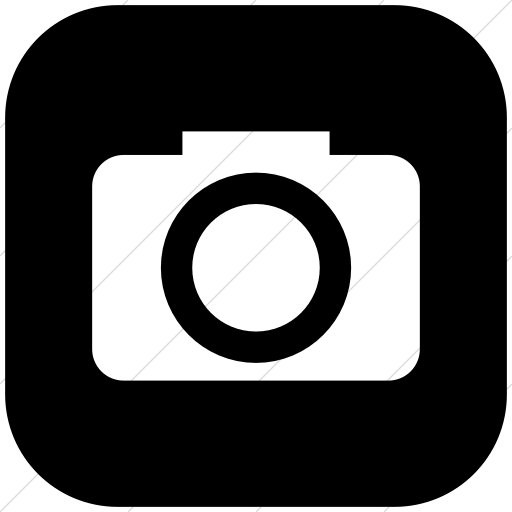 512x512 Iconsetc Flat Rounded Square White On Black Raphael Camera Icon