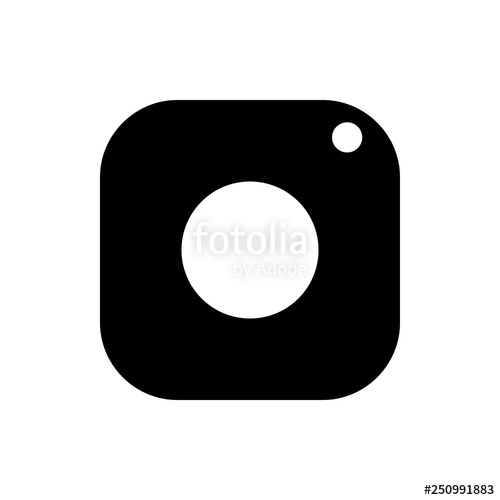 500x500 Vector, Isolated, Image Of A Flat Icon Of The Camera On A White