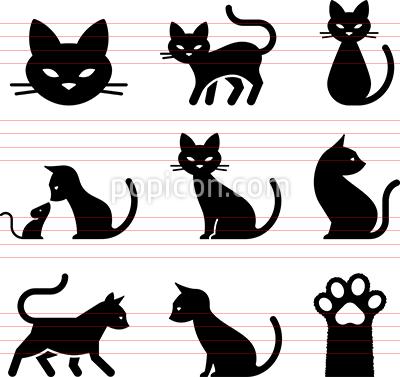 400x377 Cat Icons