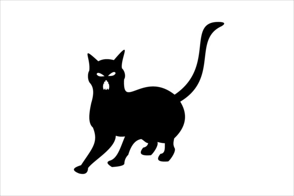 580x387 Halloween Cats Icon Graphic