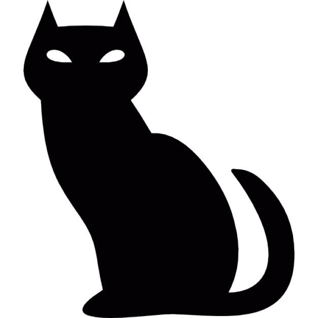 626x626 Black And White Cat Icon