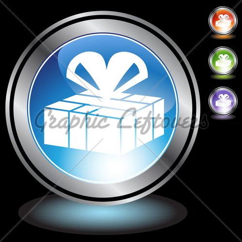 500x500 Black Chrome Icons Gift Gl Stock Images