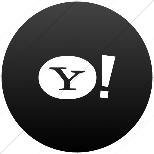 512x512 Iconsetc Flat Circle White On Black Gradient Foundation Social