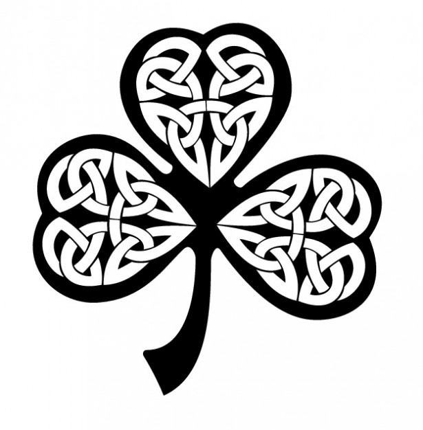 615x626 Tribal Shamrock Black Clover Icon Vector Vector Free Download
