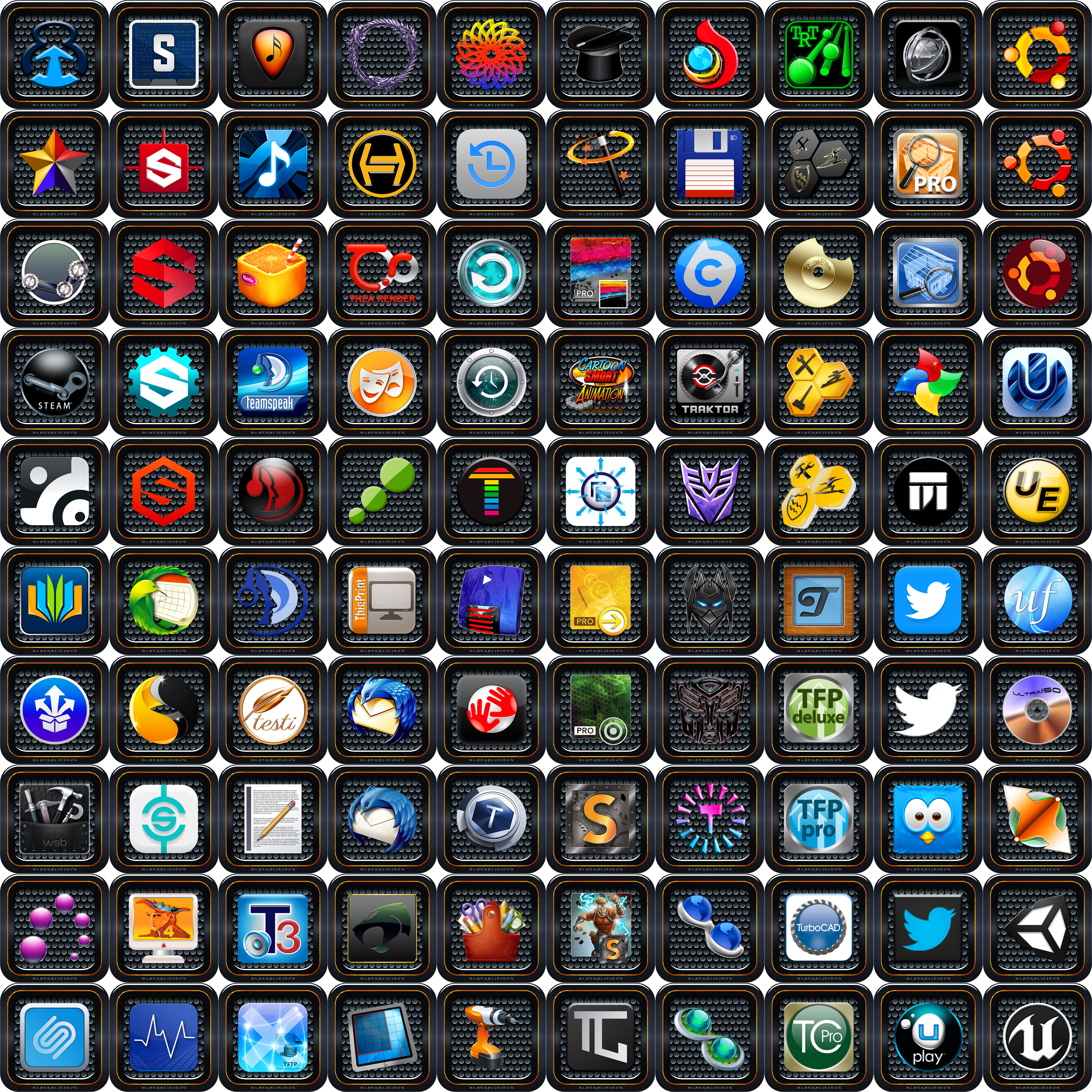 4000x4000 Blackalicious Icon Pack