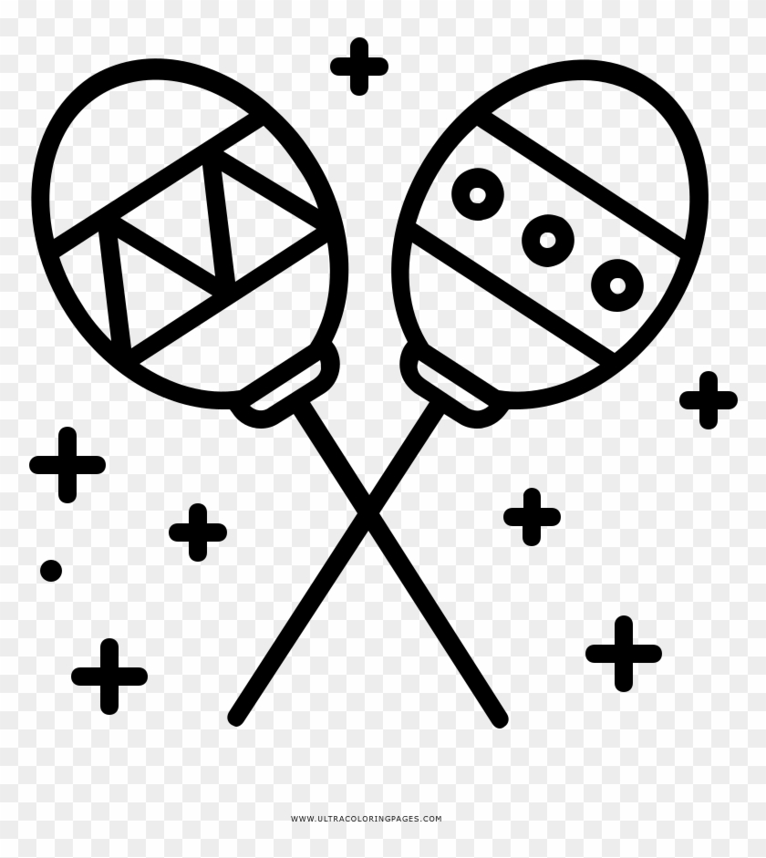 840x941 Maracas Coloring Page