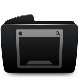 256x256 Folder Black Desktop Icon Download Sabre Icons Iconspedia