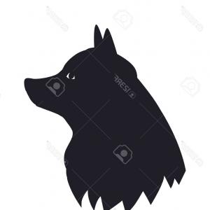 300x300 Photostock Vector Black Dog Icon Studiogrfx