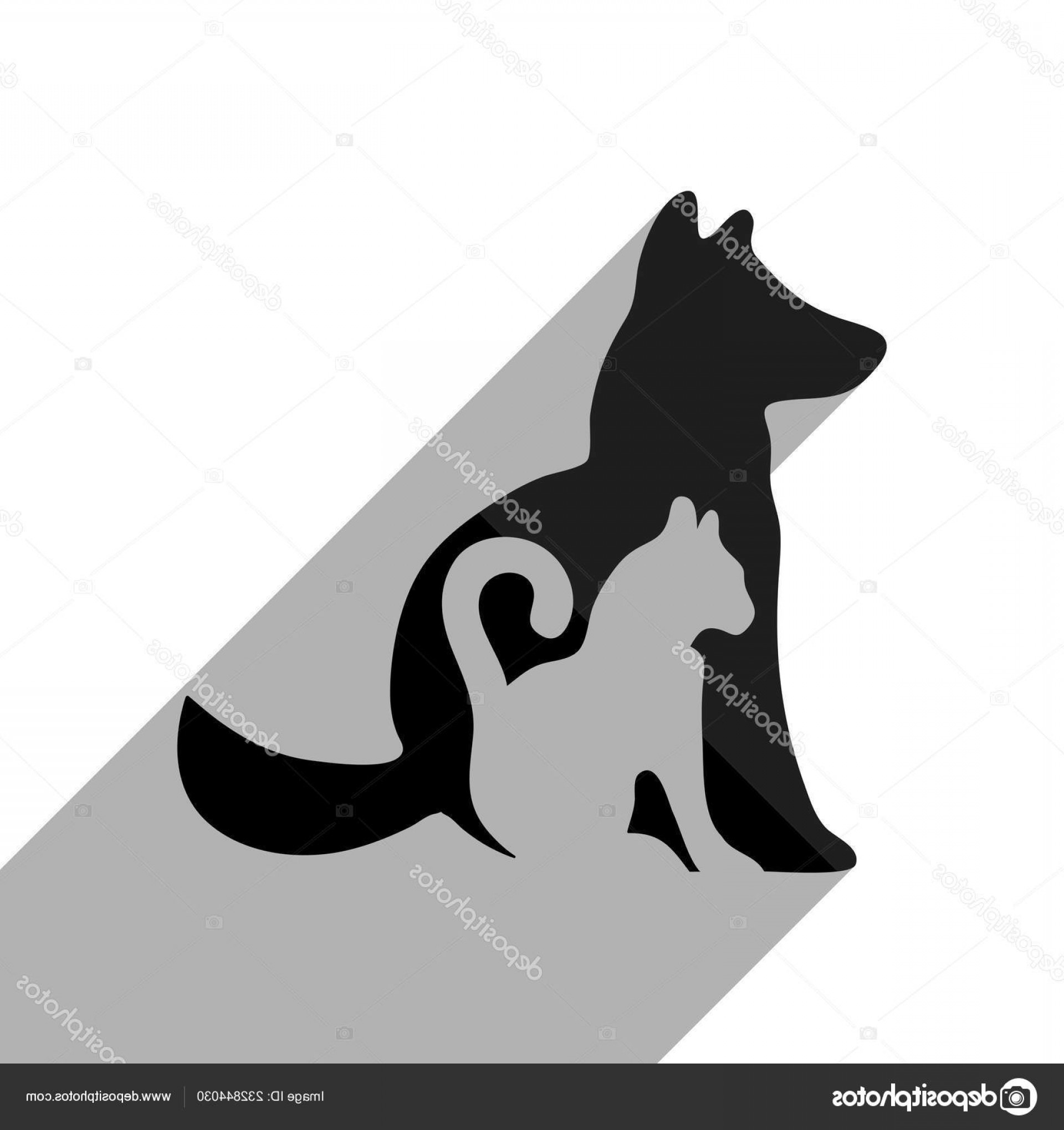 1920x2040 Stock Illustration Cat Dog Icon Black Object Soidergi