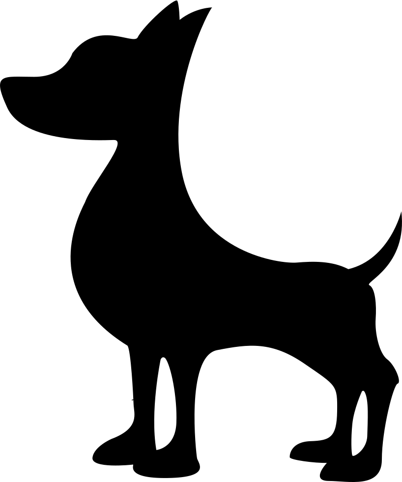 818x981 Black Dog Silhouette Png Icon Free Download