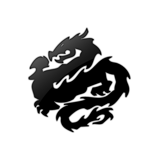 512x512 Chinese Black Dragon Icon