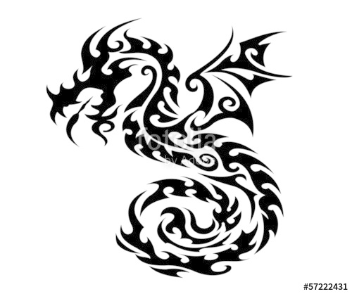 500x418 Black Dragon Icon Stock Image And Royalty Free Vector