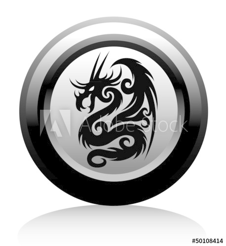 458x500 Web Icon With Black Dragon