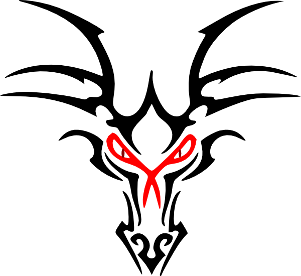 600x550 Black Dragon Icon Clip Art