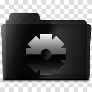 300x300 Black Glassy Set, Black Folder Transparent Background Png Clipart